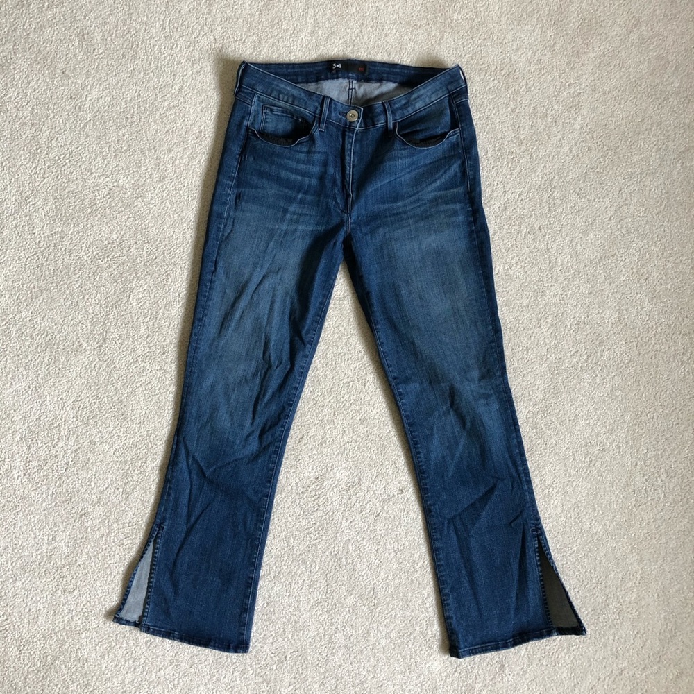 3x1 Split Leg Crop Ankle Jean